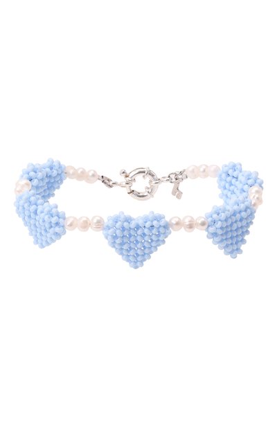 Браслет голубые сердечки HIAYNDERFYT, арт. 1-2BLHRTSP, фото 1