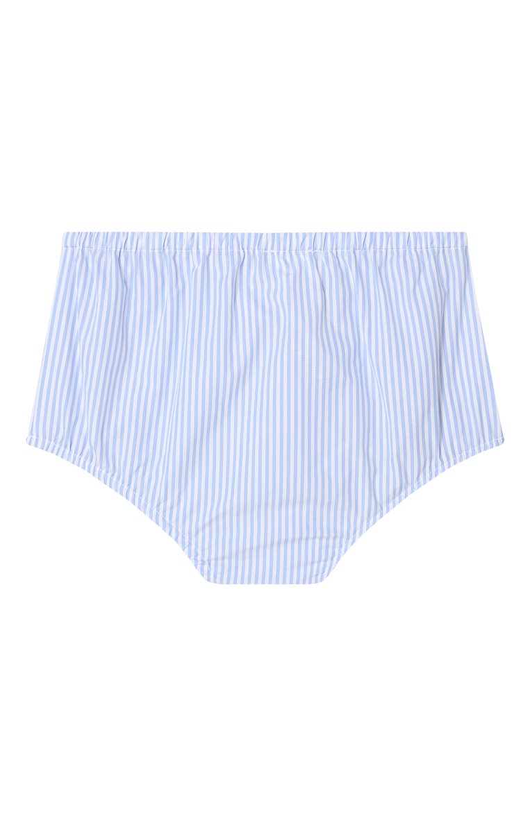 Женский комплект из платья и шорт DOLCE & GABBANA голубого цвета, арт. L24DG6/FI5K7 | Фото 6 (Материал сплава: Проставлено; Нос: Не проставлено; Материал внешний: Хлопок; Ростовка одежда: 6 мес | 68 см, 9 мес | 74 см, 12 мес | 80 см, 18 мес | 86 см, 24 мес | 92 см)
