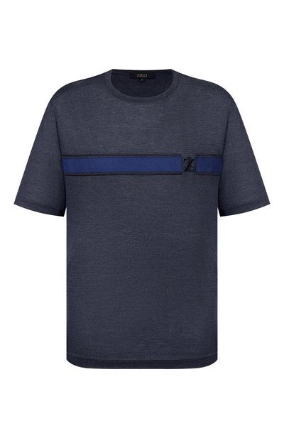 Мужская шелковая футболка ZILLI, арт. TSR02AM0608VZLE01