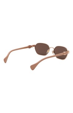 Женские солнцезащитные очки GUCCI коричневого цвета, арт. GG1593S 003 | Фото 4 (Региональные ограничения белый список (Axapta Mercury): Не проставлено; Нос: Не проставлено; Материал: Металл; Тип очков: С/з; Оптика Гендер: оптика-женское)