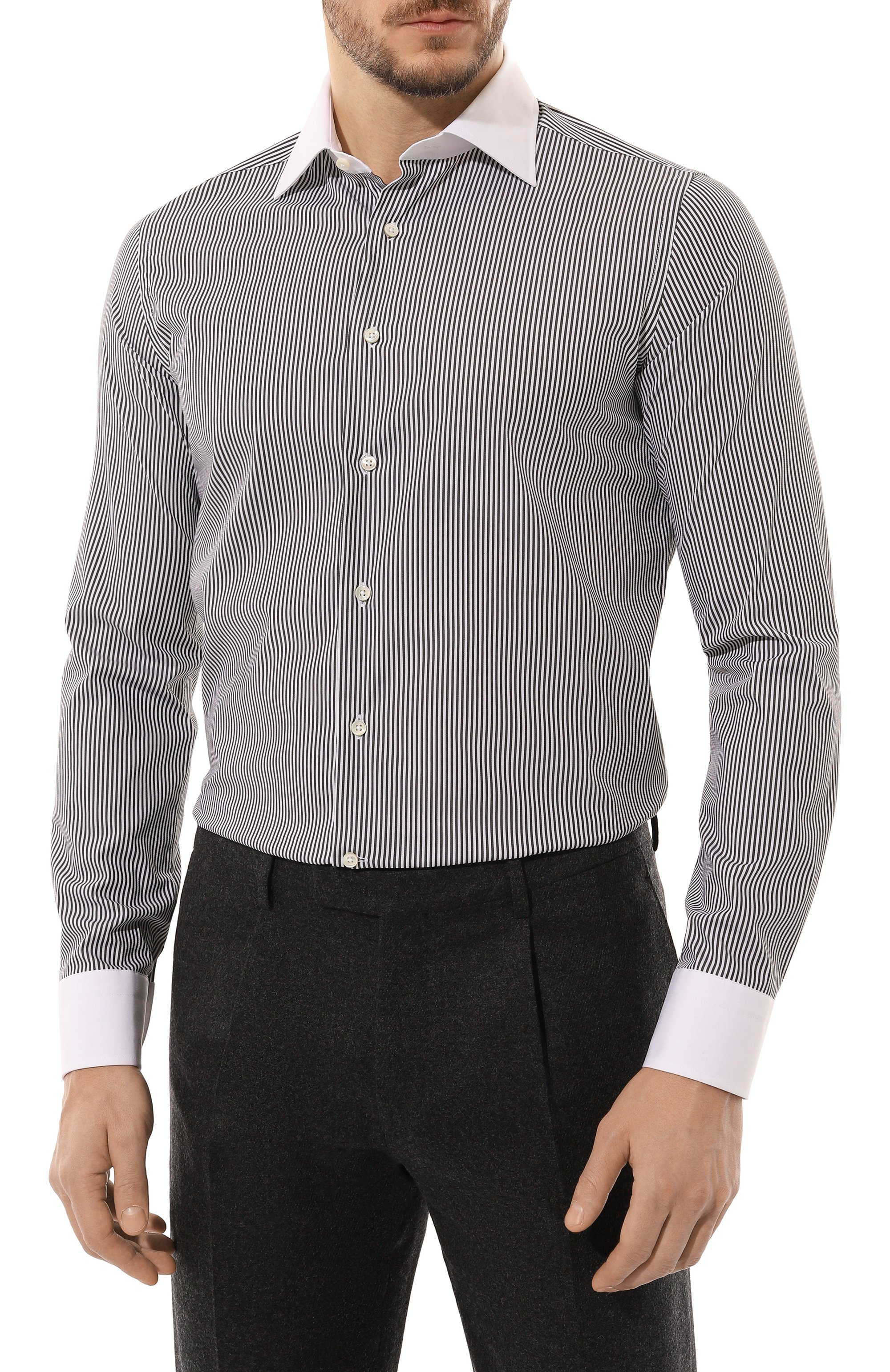 Хлопковая сорочка CANALI, арт. CCLX018WH/GD03294, фото 3