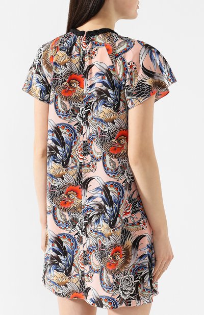 Шелковое платье REDVALENTINO разноцветного цвета по цене 48400 руб., арт. RR0VAD65/SJB, фото 4 Шелковое платье REDVALENTINO, арт. RR0VAD65/SJB, фото 4