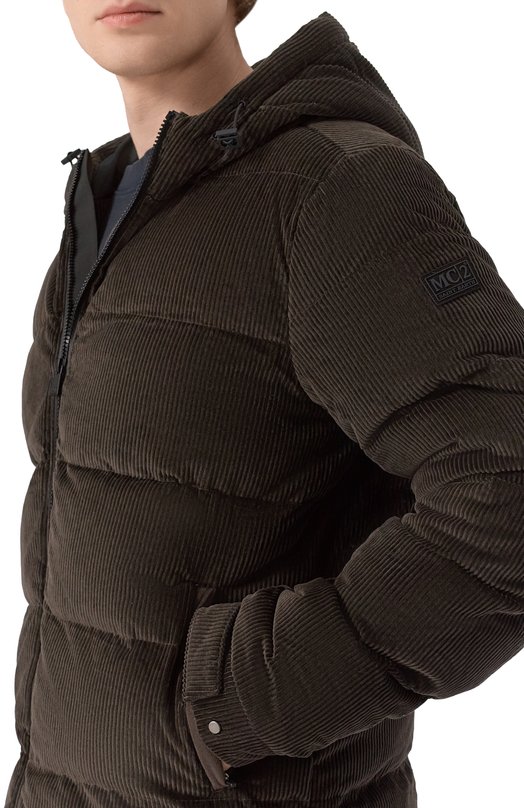 Вельветовый пуховик MC2 Saint Barth MAIE003-00029I/MAIER P0CKET C0RDUR0Y Коричневый  MAIE003-00029I/MAIER P0CKET C0RDUR0Y Фото 5