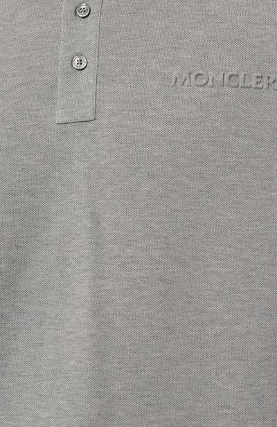 Хлопковое поло MONCLER, арт. 8A000-06-84556, фото 5