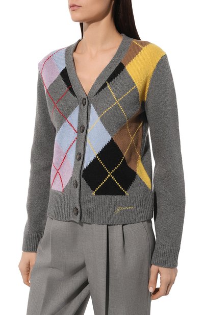 Шерстяной кардиган GANNI, арт. K2102, фото 3