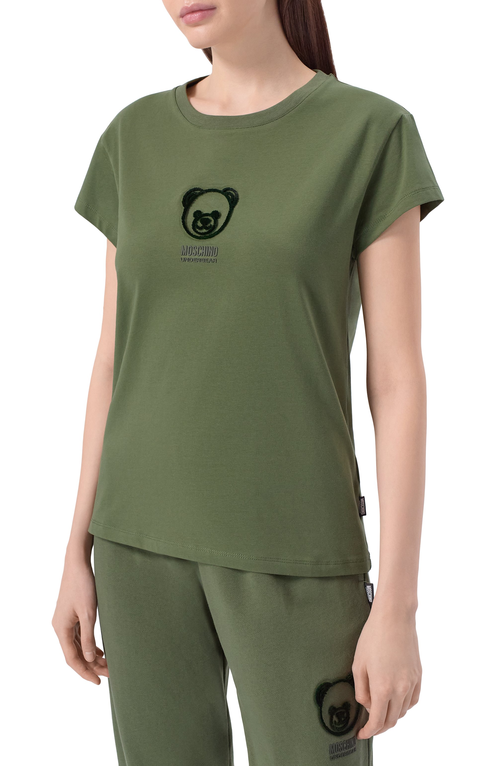 Хлопковая футболка MOSCHINO, арт. A0705/4410, фото 3