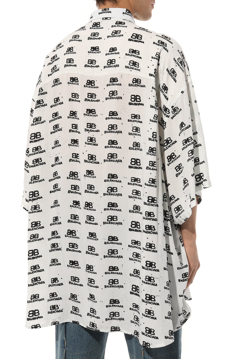 Рубашка из вискозы BALENCIAGA, арт. 725382/TNL88, фото 4