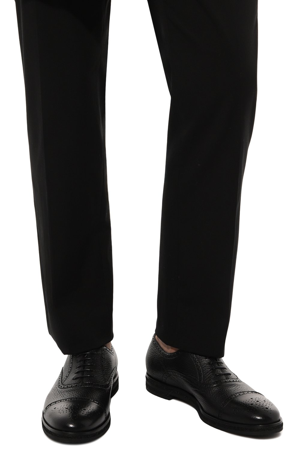 Кожаные оксфорды BARRETT черного цвета по цене 69950 руб., арт. 222U013.8, фото 3 Кожаные оксфорды BARRETT, арт. 222U013.8, фото 3