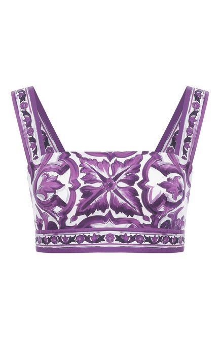 Женский хлопковый топ DOLCE & GABBANA, арт. F7U70T/HH5EN