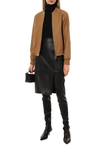 Кожаная юбка BOSS, арт. 50489116, фото 2