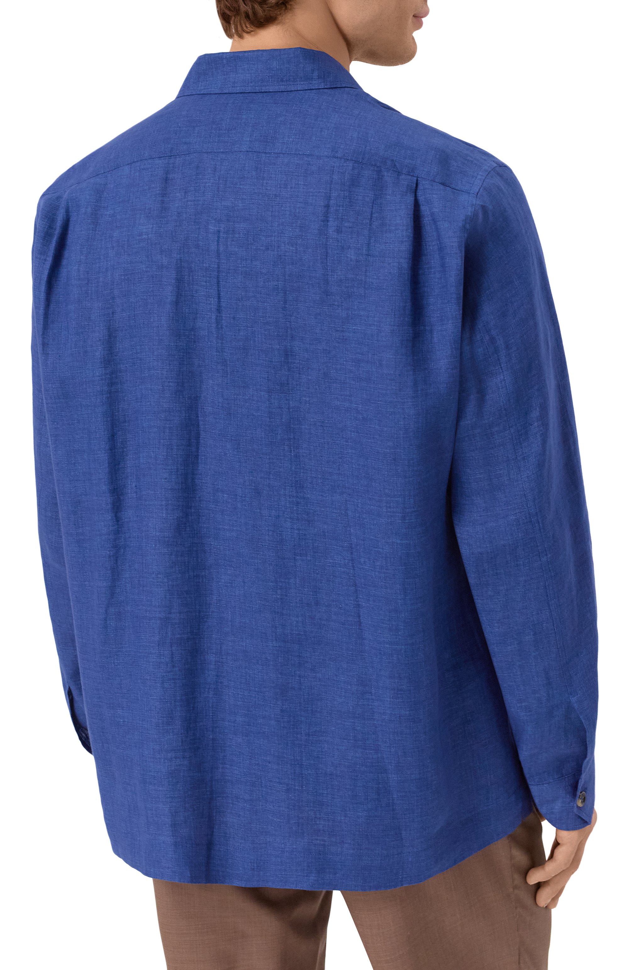 Льняная рубашка BRUNELLO CUCINELLI, арт. MM6950648, фото 4