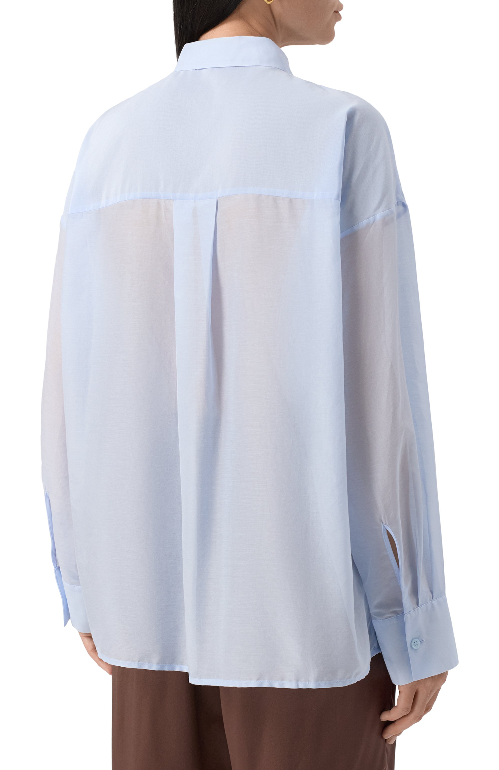 Рубашка из хлопка и шелка 12 STOREEZ, арт. 130615, фото 4