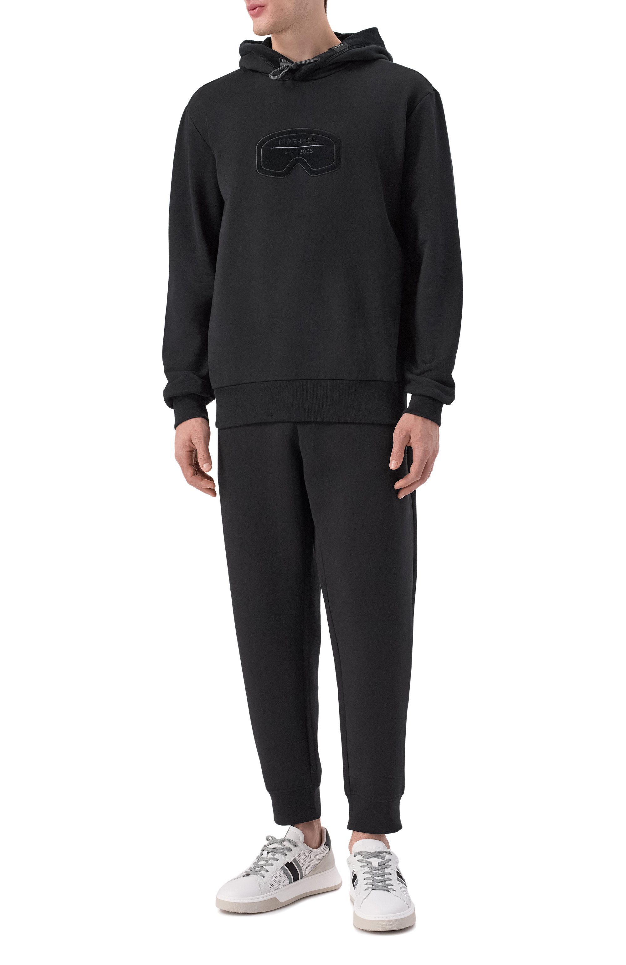 Хлопковое худи BOGNER FIRE+ICE черного цвета по цене 24200 руб., арт. 84318517, фото 2 Хлопковое худи BOGNER FIRE+ICE, арт. 84318517, фото 2