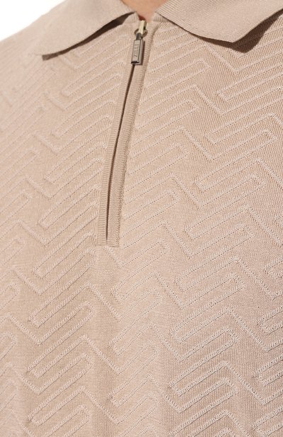 Поло из шелка и хлопка ZILLI, арт. MBZ-PZ052-GE0M1/MC01, фото 5