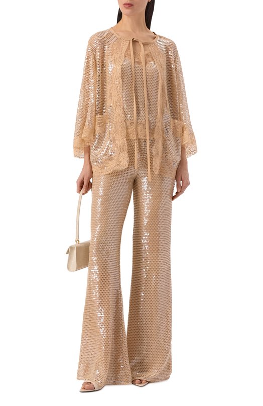 Комплект из жакета и топа Elie Saab TW009NR26/TUL03 Бежевый  TW009NR26/TUL03 Фото 2