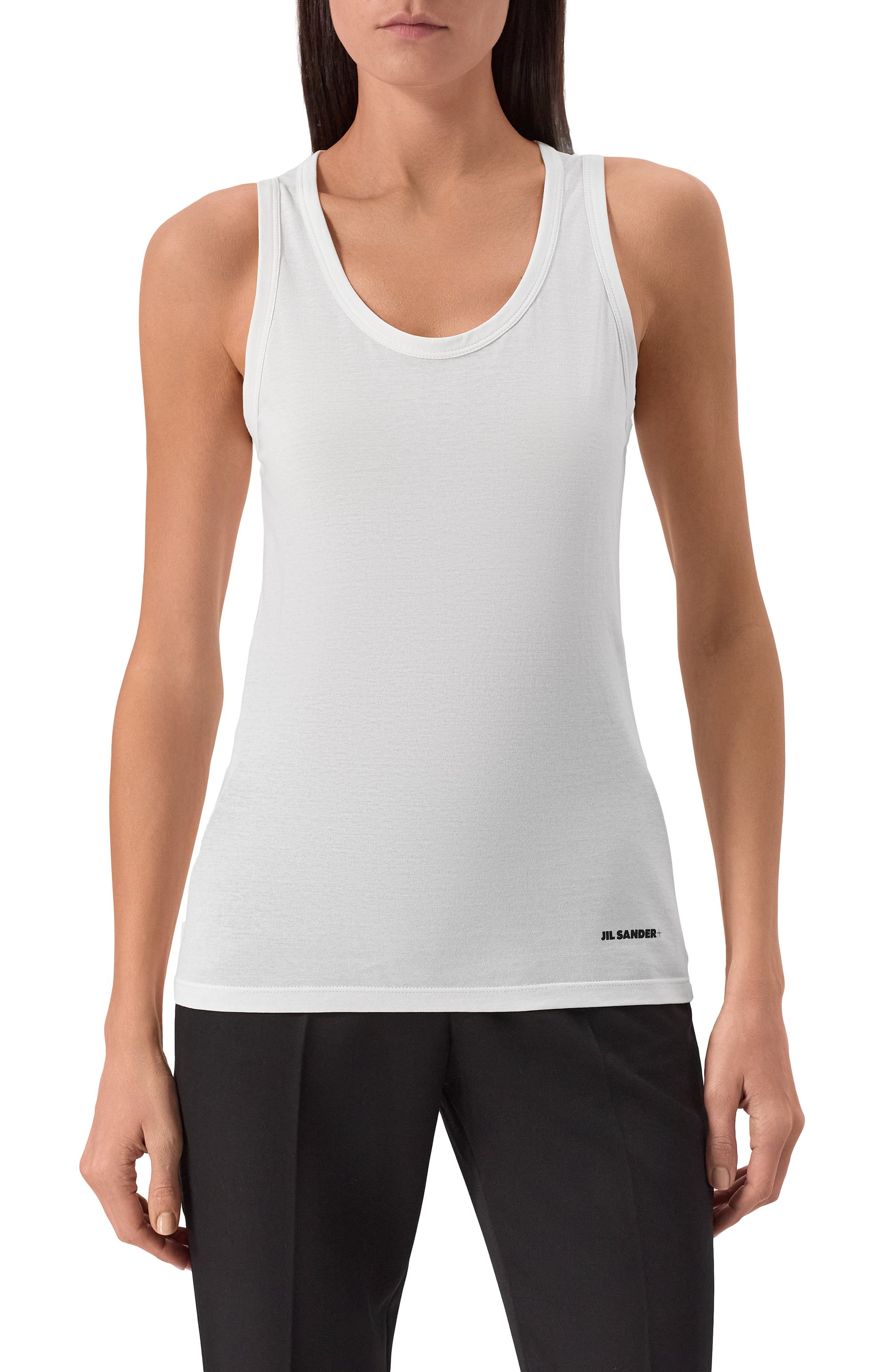 Хлопковая майка JIL SANDER, арт. J40NL0114/J45031, фото 3