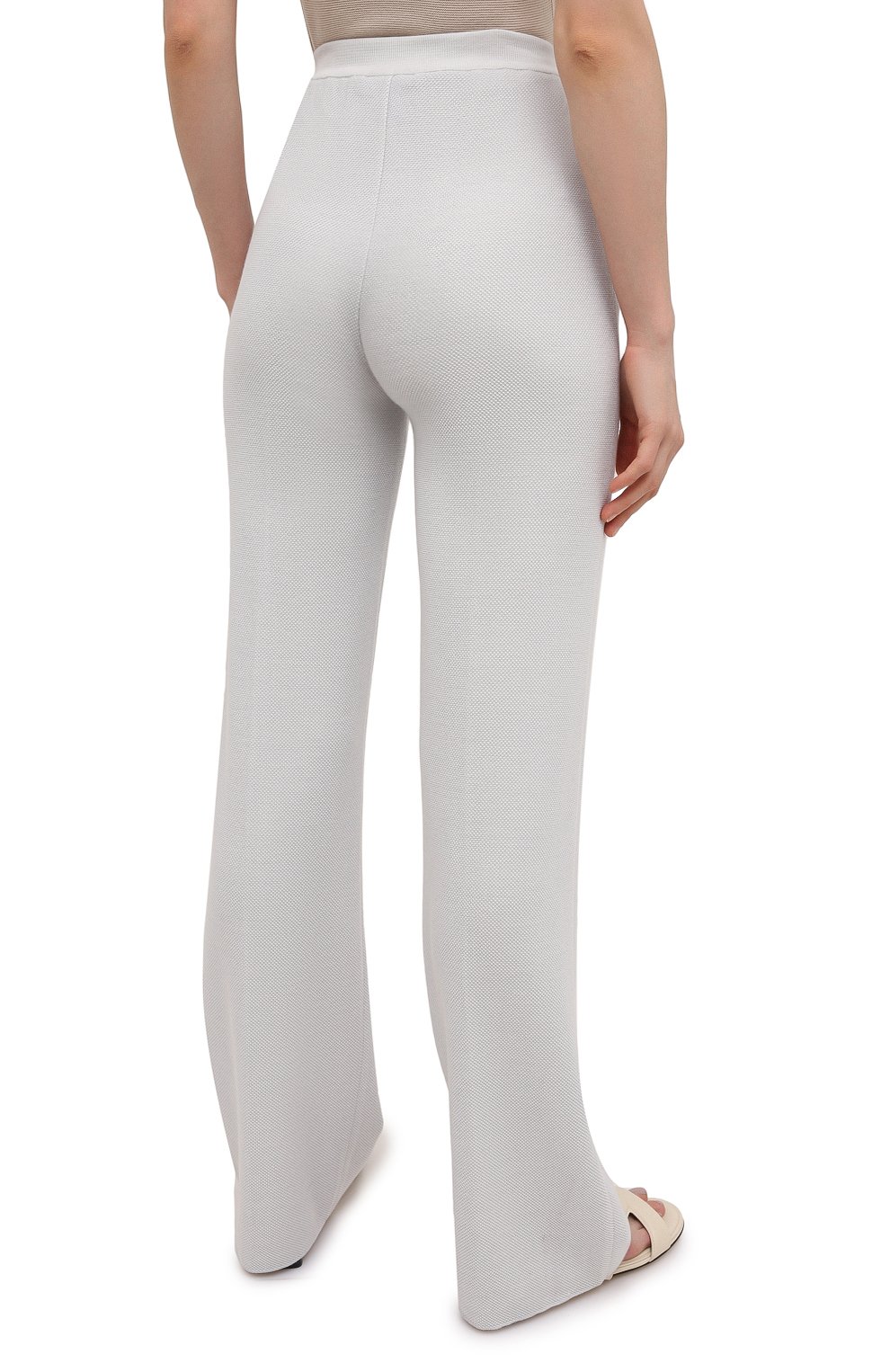 Брюки из кашемира и шелка LORO PIANA светло-серого цвета по цене 199500 руб., арт. FAL2062, фото 4 Брюки из кашемира и шелка LORO PIANA, арт. FAL2062, фото 4