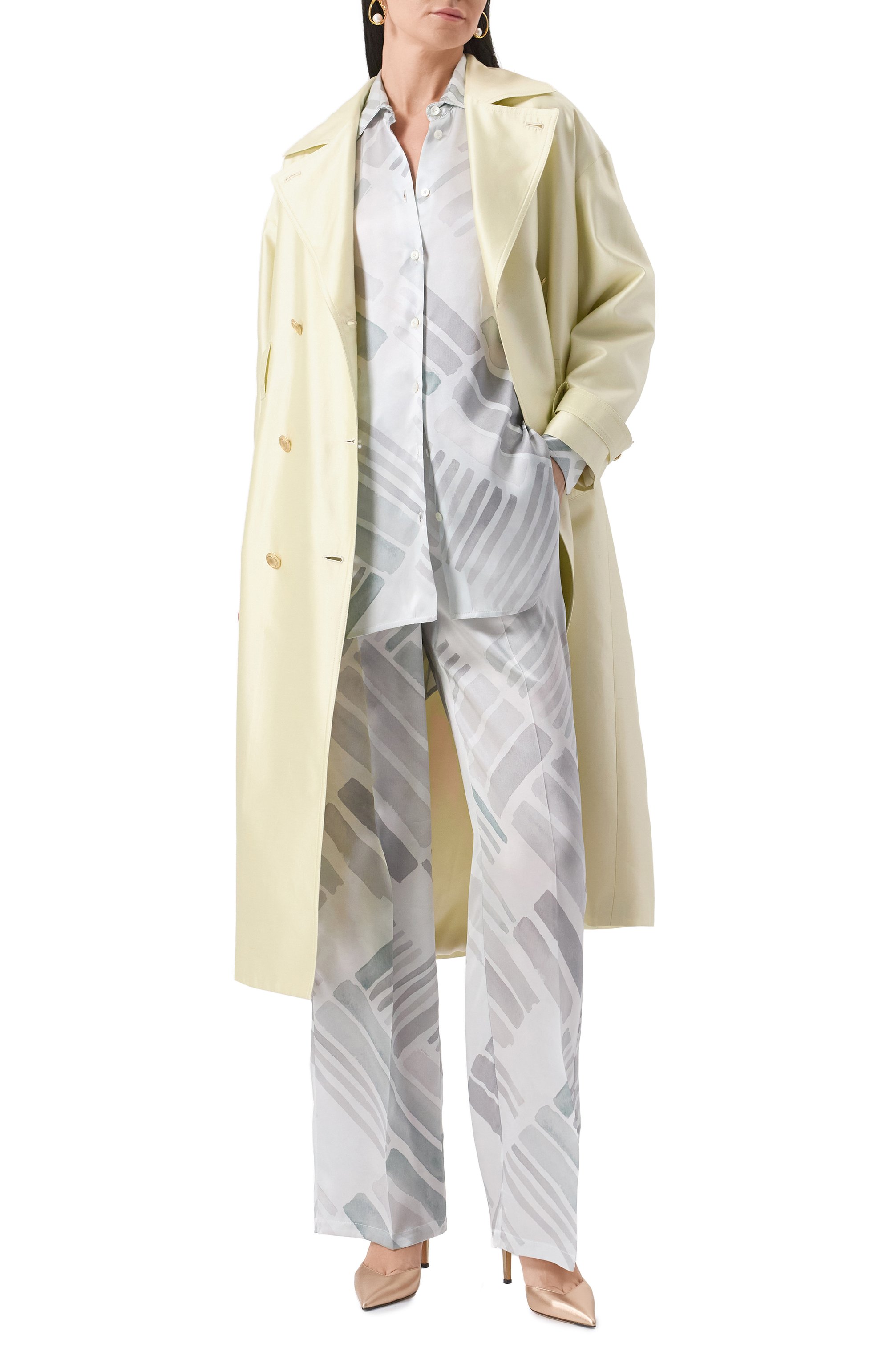 Атласные брюки KITON, арт. D48122K0926E03, фото 2