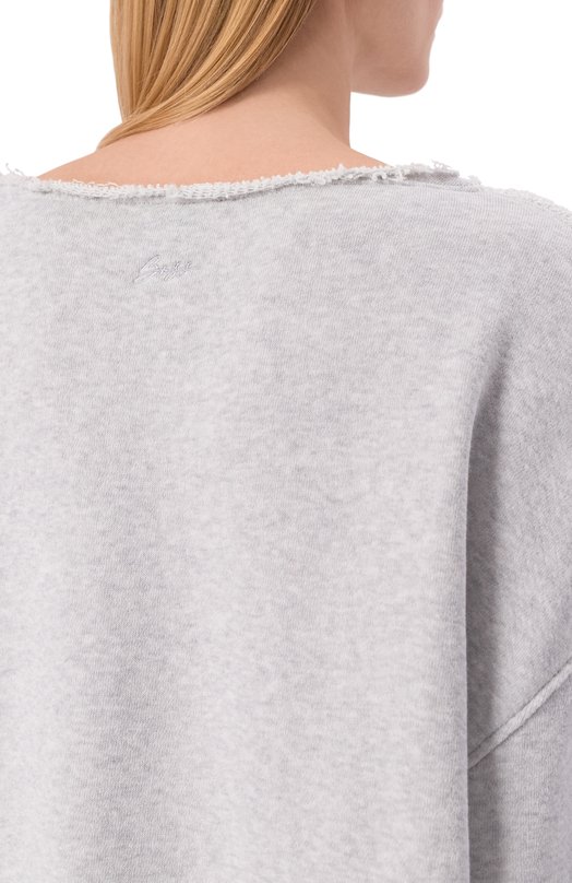 Хлопковый свитшот BOSS Orange 50554274 Серый  50554274 Фото 5