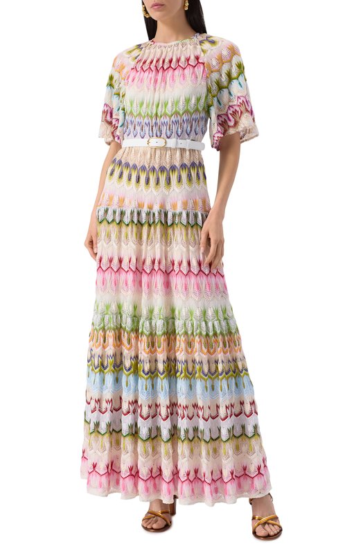Платье из вискозы и хлопка Missoni DS25SG42/BR0132 Разноцветный  DS25SG42/BR0132 Фото 2