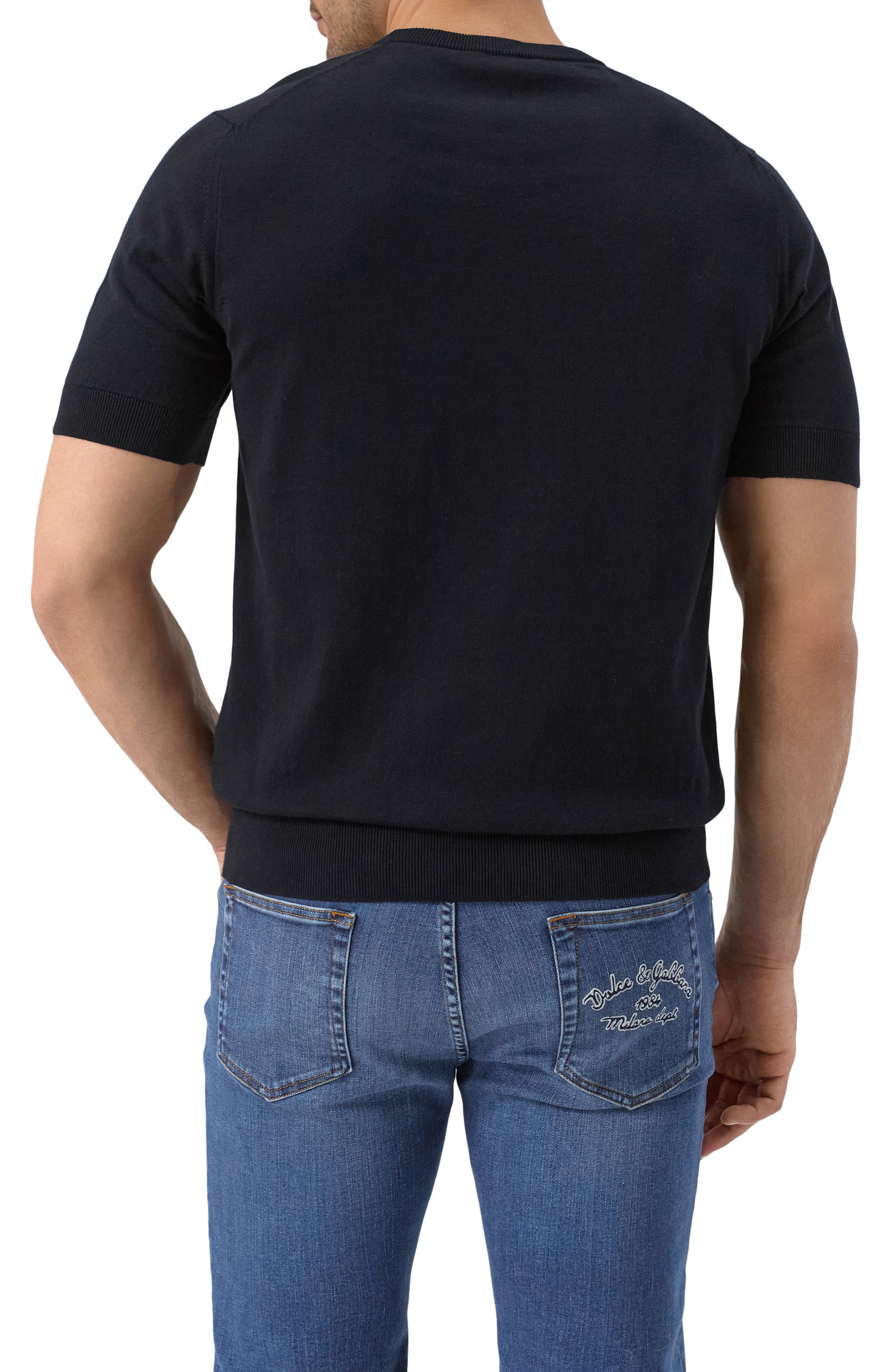 Хлопковый джемпер DOLCE & GABBANA, арт. GXX03T/JBCE9, фото 4