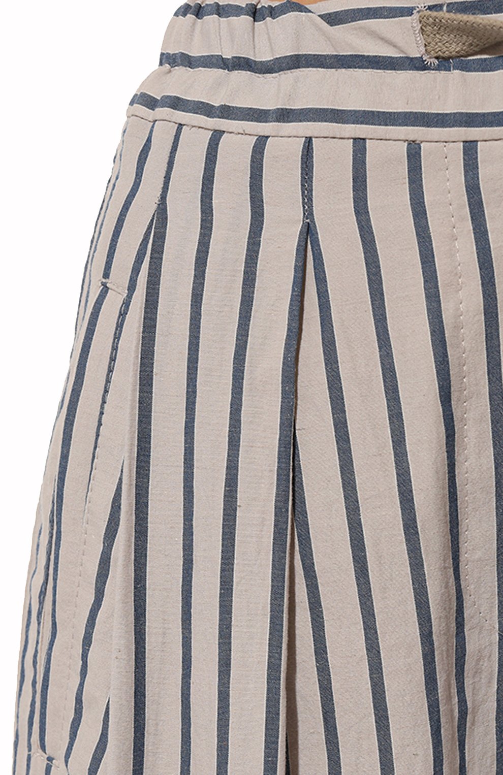 Брюки из хлопка и льна BRUNELLO CUCINELLI, арт. MH564B1312, фото 5