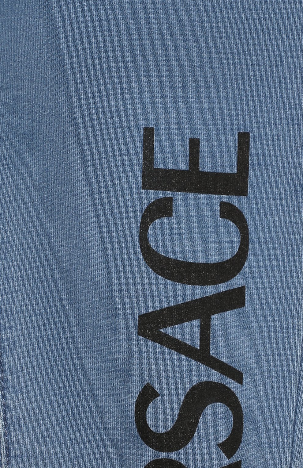 Хлопковые брюки VERSACE голубого цвета по цене 16450 руб., арт. YB000124/A233587, фото 3 Хлопковые брюки VERSACE, арт. YB000124/A233587, фото 3