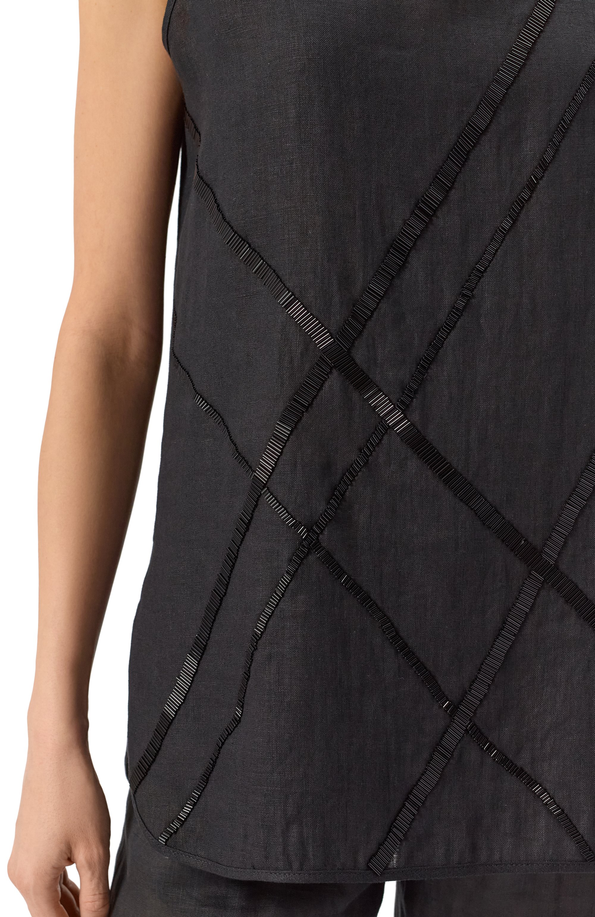 Льняной топ KITON, арт. D59401H0800412, фото 5