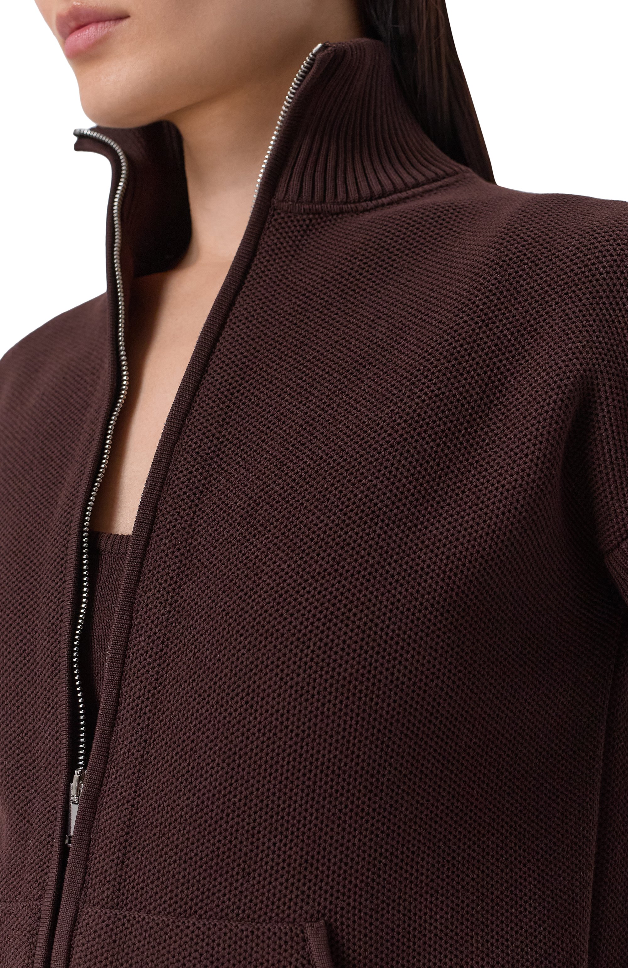 Кардиган MVST коричневого цвета по цене 128500 руб., арт. M26.CSW.K437/C0TT0NTECH, фото 5 Кардиган MVST, арт. M26.CSW.K437/C0TT0NTECH, фото 5