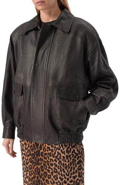 Кожаный бомбер SAINT LAURENT, арт. 842948/YCNF2, фото 3