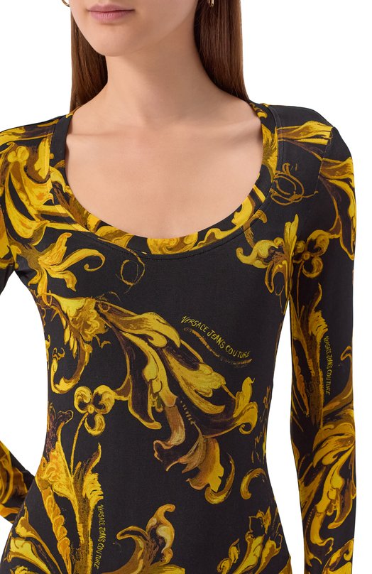 Платье из вискозы Versace Jeans Couture 79HA0920/JS500 Разноцветный  79HA0920/JS500 Фото 5