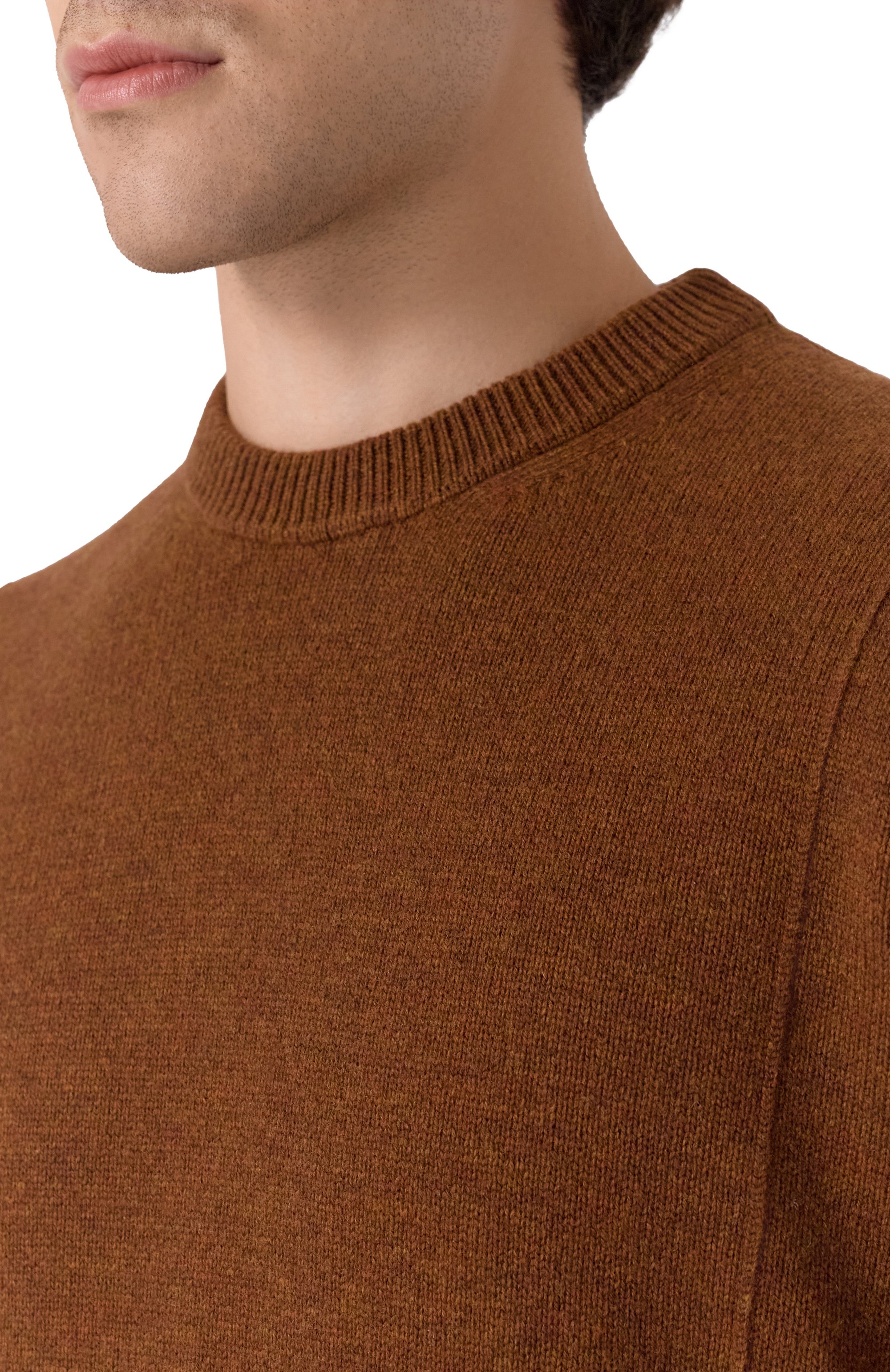 Свитер из шерсти и кашемира JIL SANDER коричневого цвета по цене 169500 руб., арт. J21GP0194/J14818, фото 5 Свитер из шерсти и кашемира JIL SANDER, арт. J21GP0194/J14818, фото 5