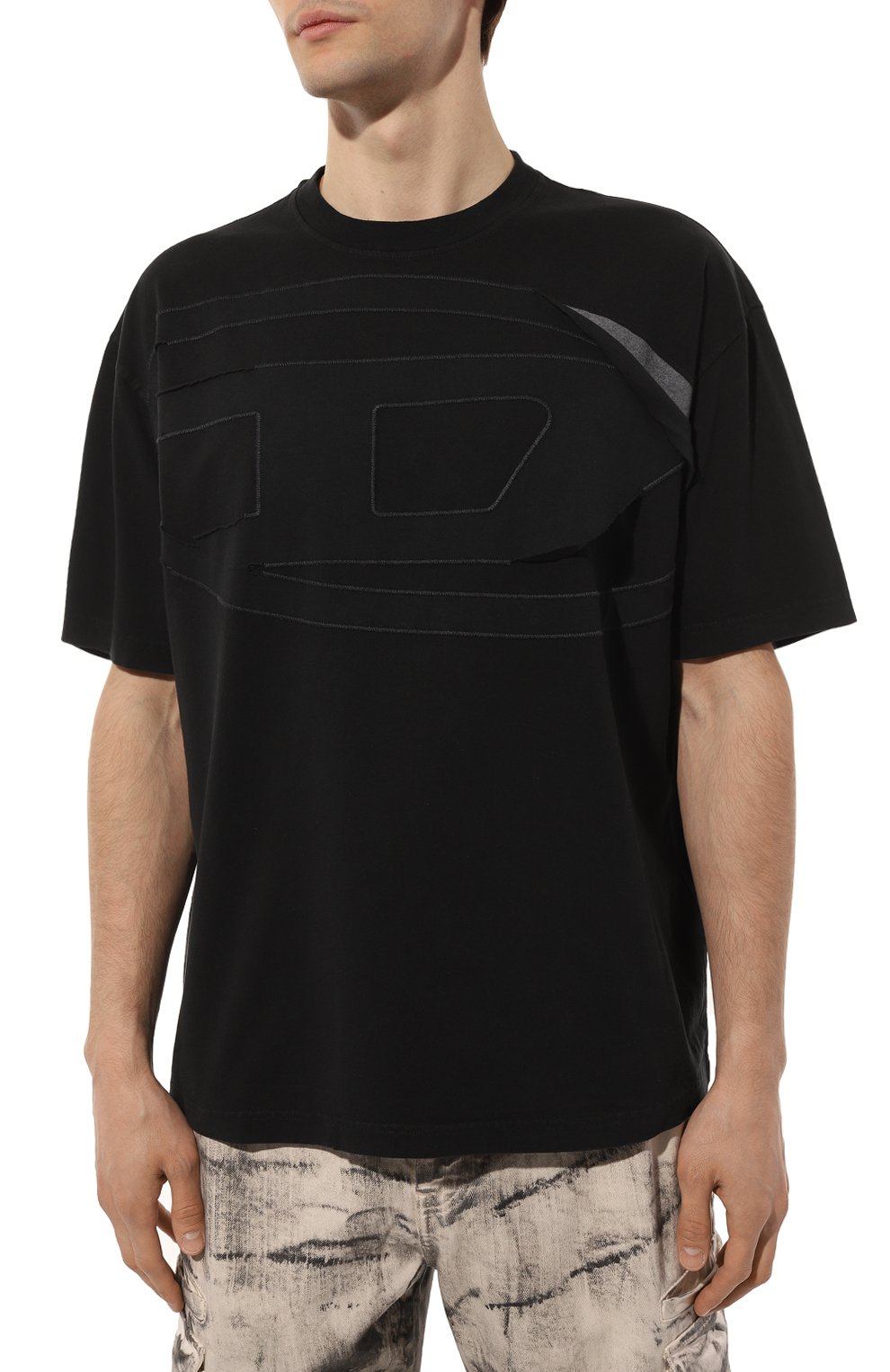 Хлопковая футболка DIESEL, арт. A09889/0BVFW, фото 3