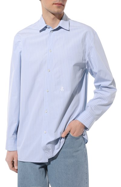 Хлопковая рубашка JIL SANDER, арт. J24DL0105/J45177, фото 3