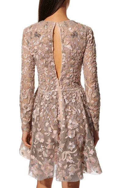Платье с отделкой пайетками и бисером ZUHAIR MURAD, арт. RD-PF16-003 DS/50SE50PA, фото 4