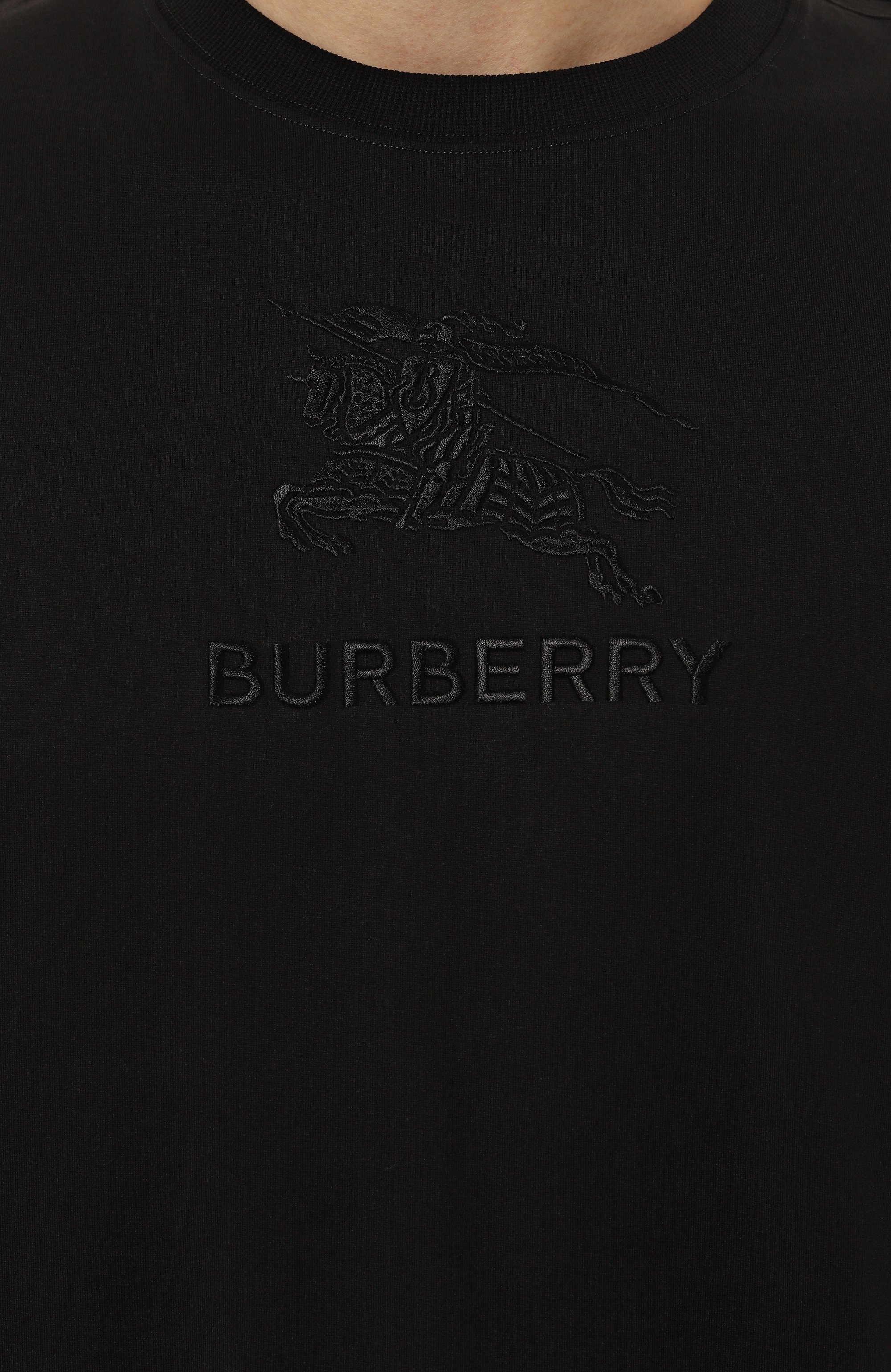 Хлопковая футболка BURBERRY, арт. 8084780, фото 5