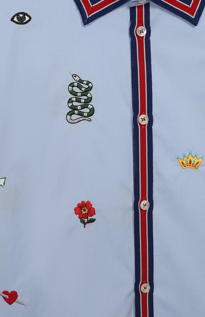 Хлопковая рубашка GUCCI, арт. 540732/XWABA, фото 3