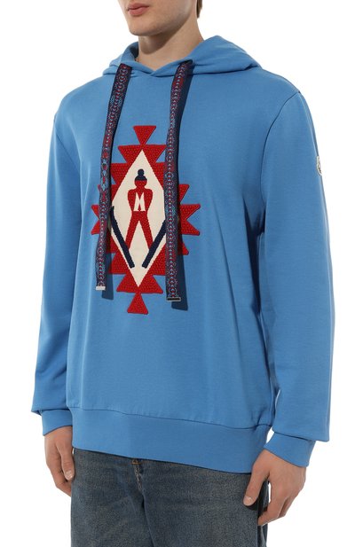 Хлопковое худи MONCLER, арт. 8G000-14-809KR, фото 3