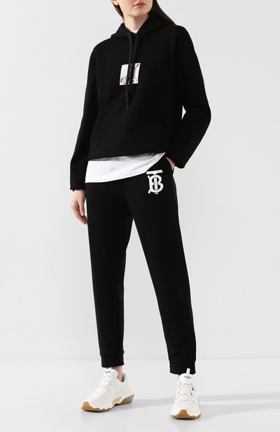 Хлопковое худи BURBERRY черного цвета по цене 96550 руб., арт. 8024655, фото 2 Хлопковое худи BURBERRY, арт. 8024655, фото 2
