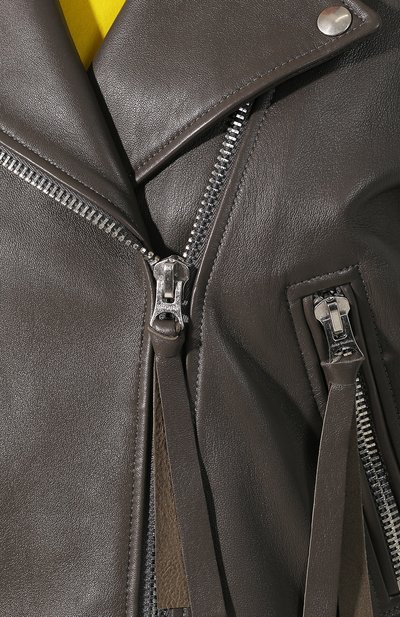 Кожаная куртка с поясом ACNE STUDIOS, арт. A70004, фото 5