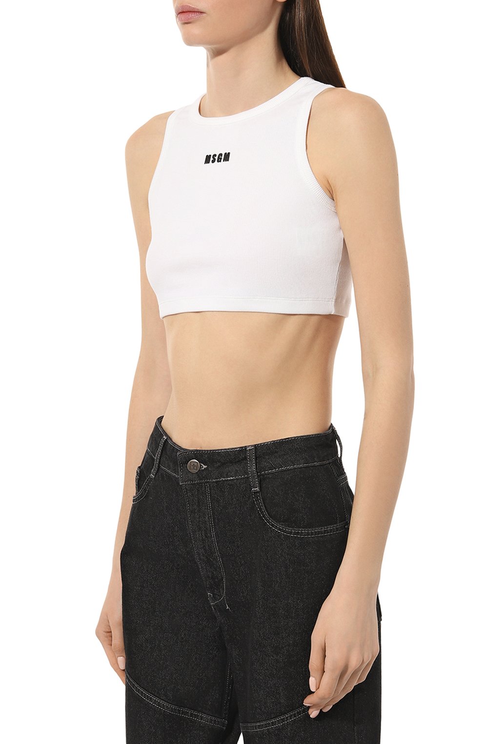 Хлопковая майка MSGM, арт. 3441MDT67/237120, фото 3