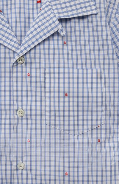 Хлопковая рубашка GUCCI, арт. 600374 XWAHR, фото 3