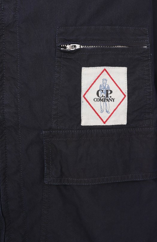Хлопковая куртка C.P. Company 18CM0W154A110288W Синий  18CM0W154A110288W Фото 6