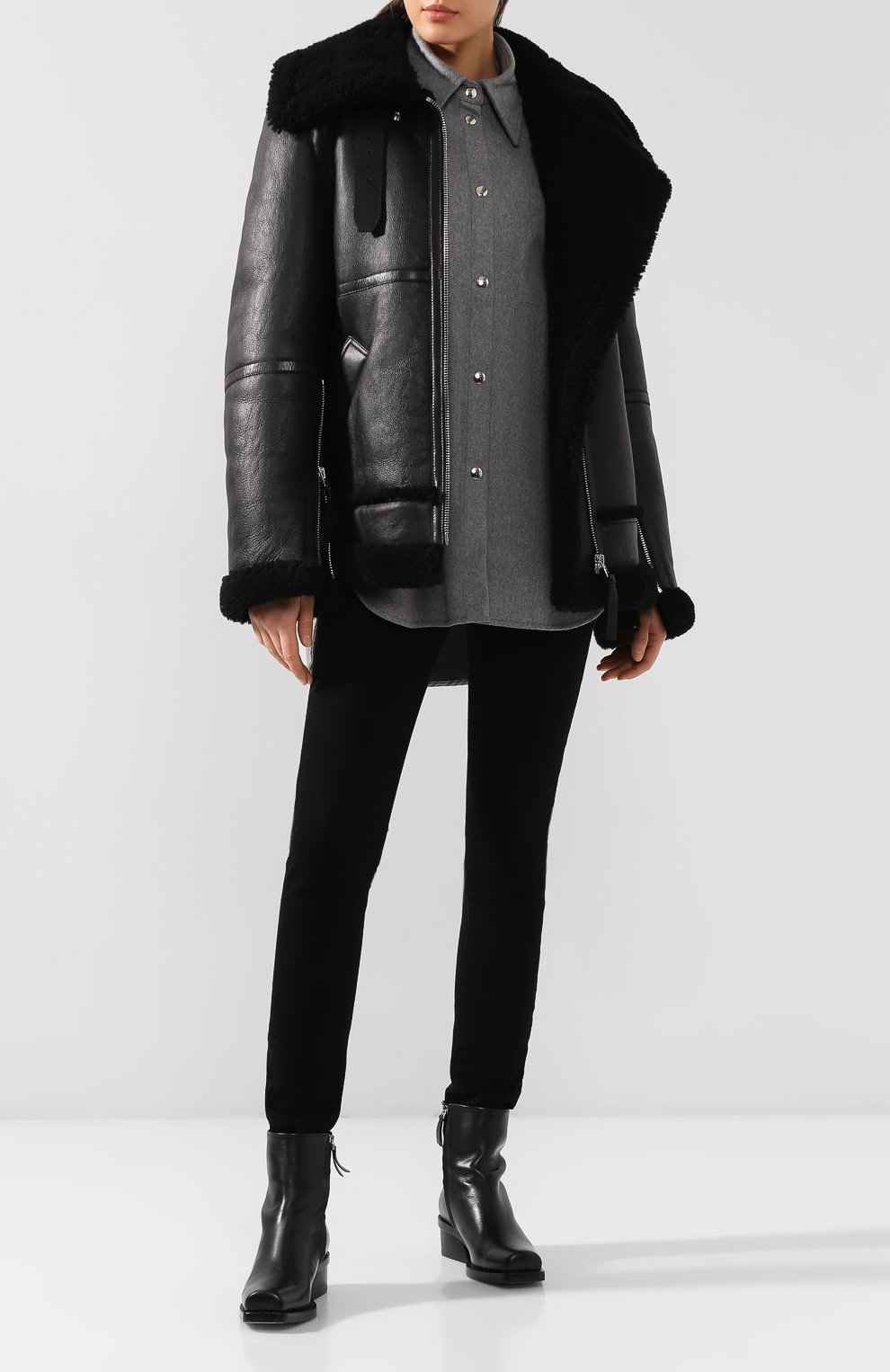 Дубленка ACNE STUDIOS черного цвета по цене 375500 руб., арт. A70022, фото 2 Дубленка ACNE STUDIOS, арт. A70022, фото 2