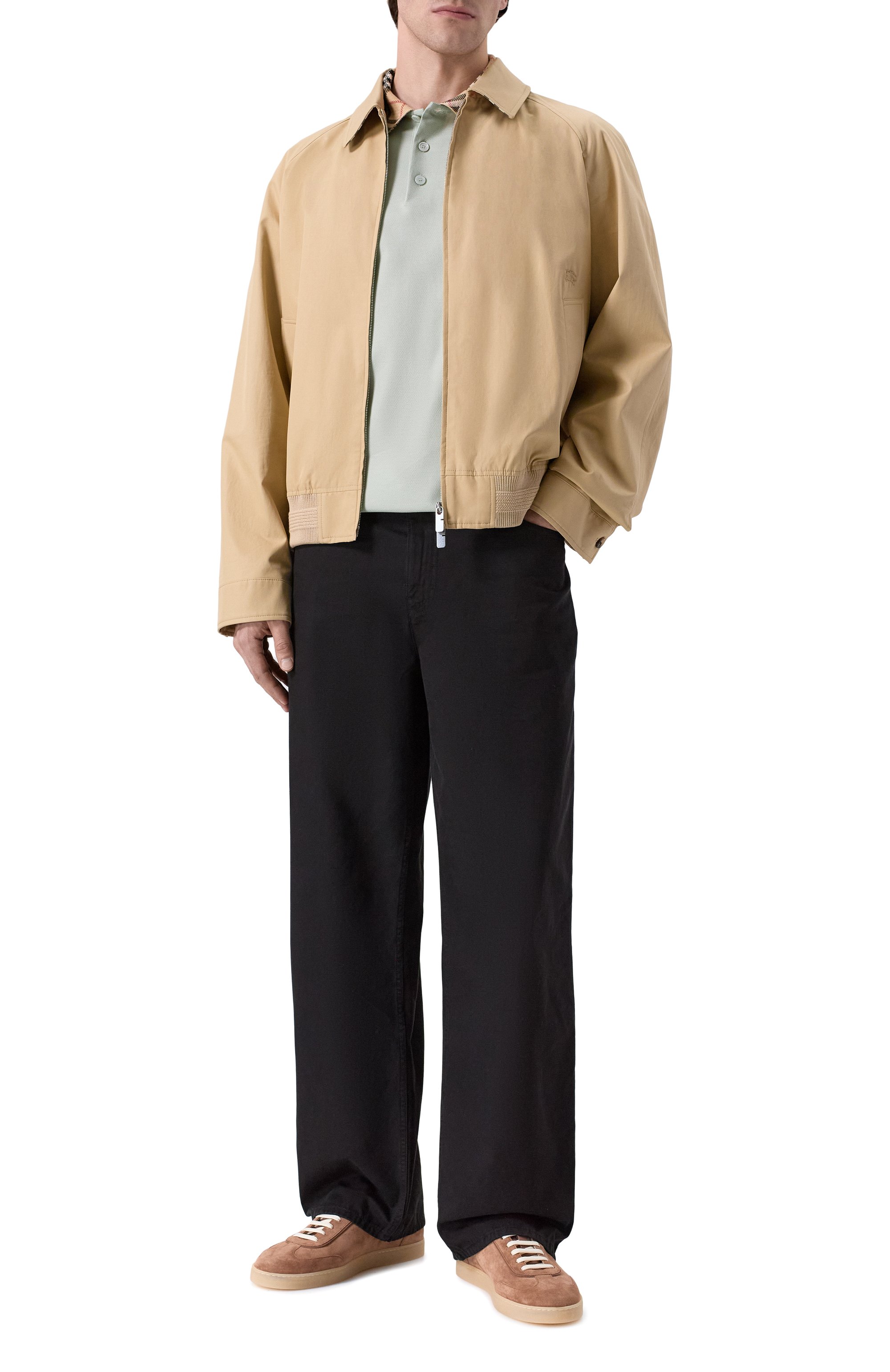 Хлопковое поло BURBERRY, арт. 8118949, фото 2