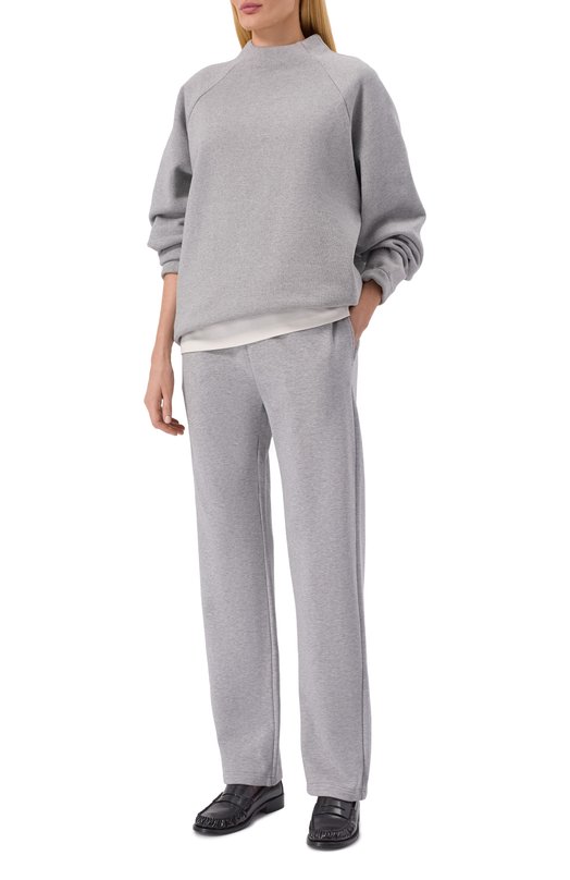 Хлопковые брюки Gucci 813653/XJG09 Серый  813653/XJG09 Фото 2