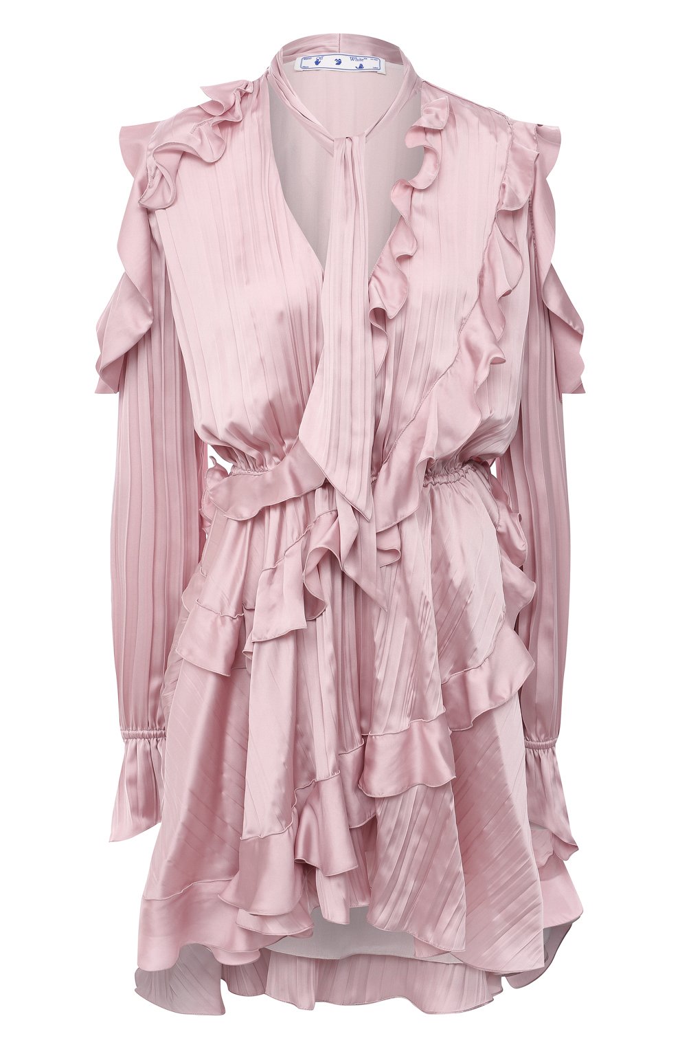 Атласное платье OFF-WHITE, арт. 0WDB294R21FAB001, фото 1