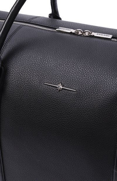 Сумка с отделкой из кожи крокодила AURUS COLLECTION, арт. RB001BKS, фото 3