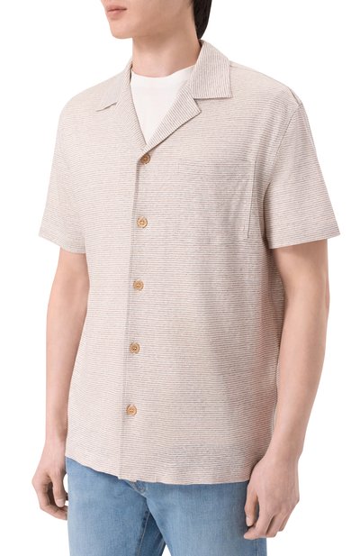 Рубашка изо льна и хлопка BRIONI, арт. UJPF0L/PD604, фото 3