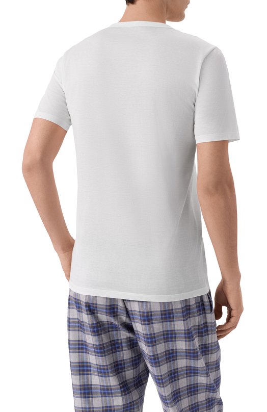 Хлопковая футболка Zilli MMA011M0110V00000 Белый  MMA011M0110V00000 Фото 4